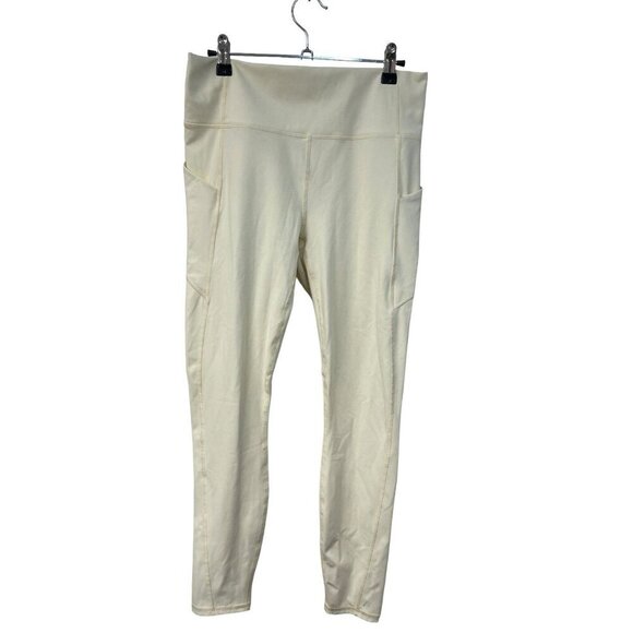 Fabletics Pureluxe Pocket Leggings 7/8 Yellow Size Large - Picture 1 of 5